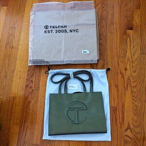 Telfar Medium Shopping Bag in ACID Vegan Leather Metallic (w/ Proof of Purchase)